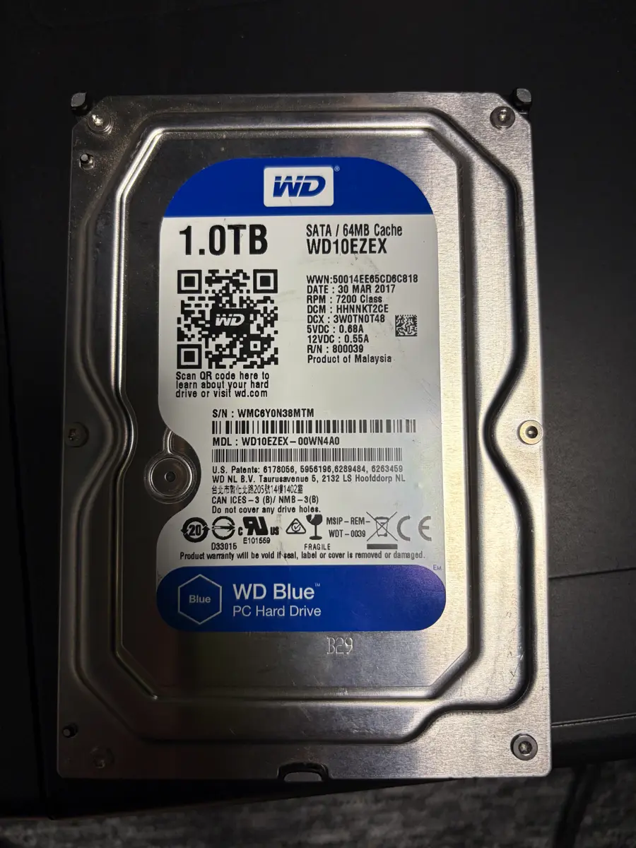 WD Blue 1TB HDD