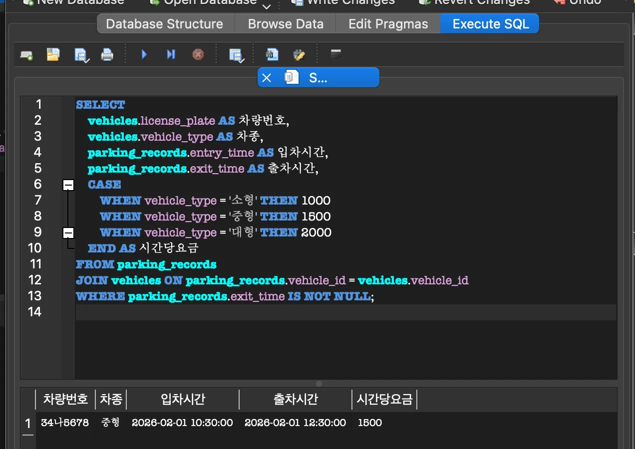 CASE WHEN 쿼리 결과